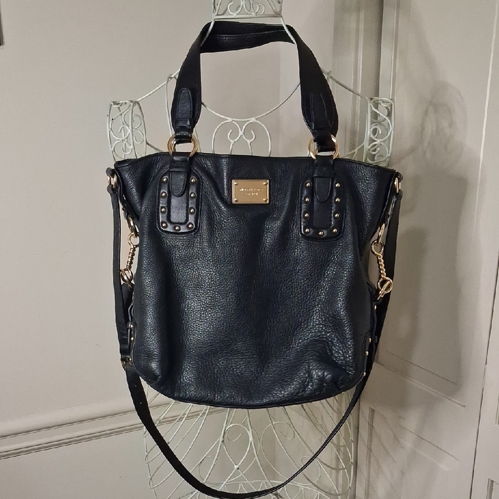 MICHAEL Michael Kors Black Leather Shoulder Bag
